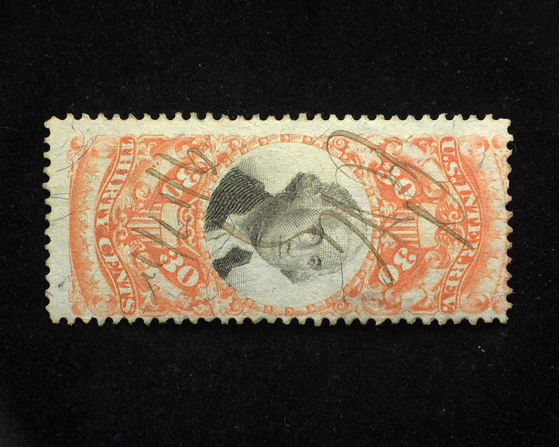 #R140 30c Revenue. F Used - US Stamp