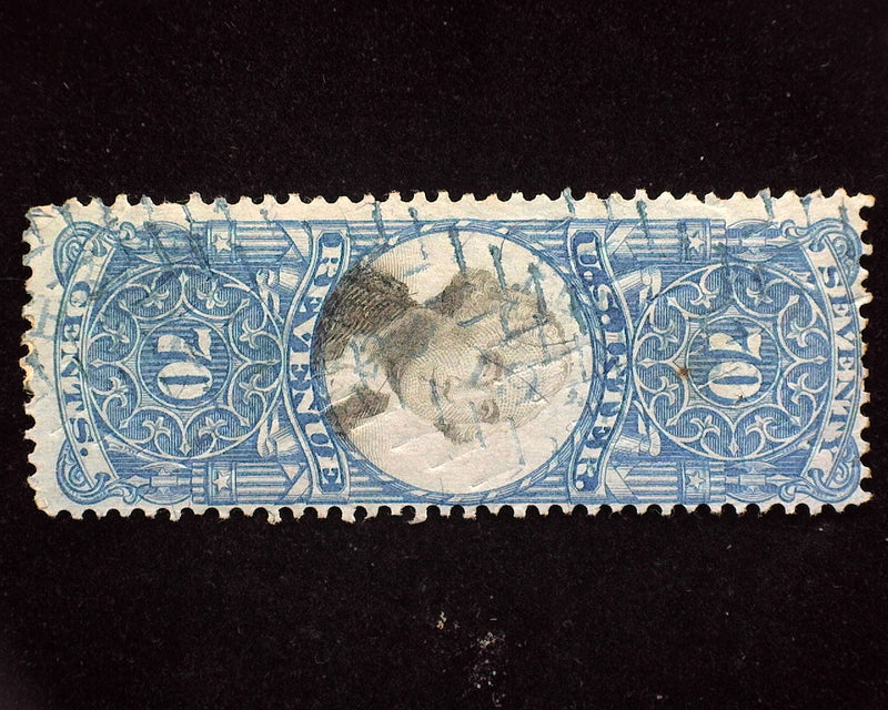 #R117 70c Internal Revenue. Cut cancel. F/Vf Used - US Stamp