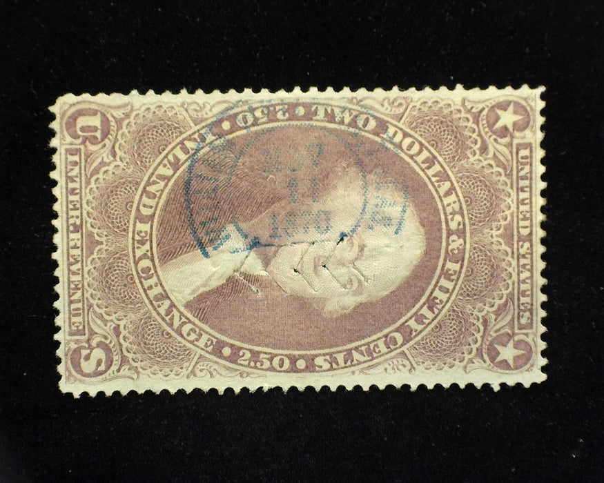 #R84c $2.50 Revenue. Cut cancel. Vf Used - US Stamp
