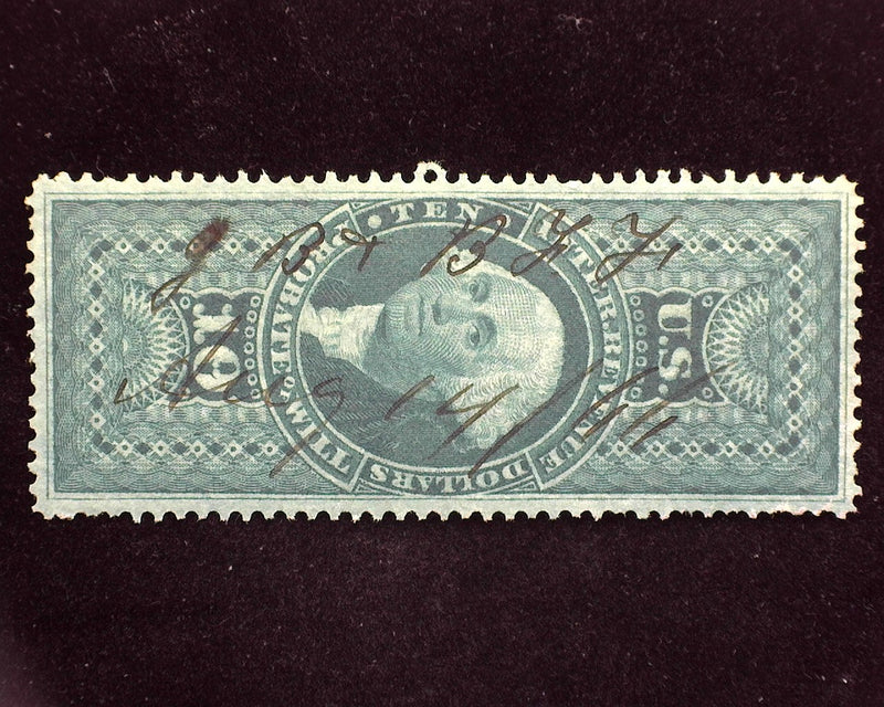 #R96c $10.00 Revenue. Vf Used - US Stamp
