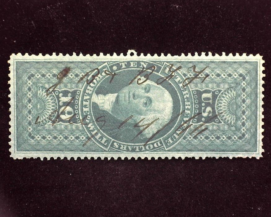 #R96c $10.00 Revenue. Vf Used - US Stamp