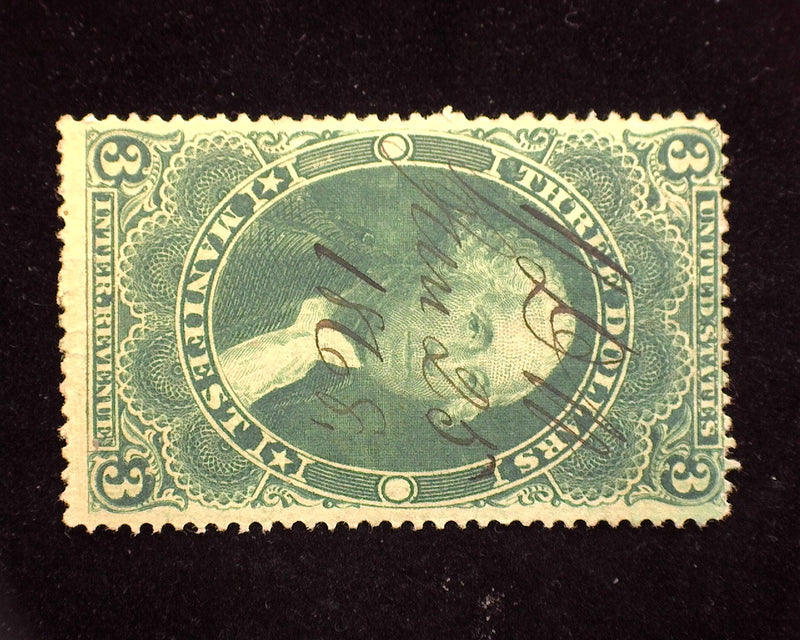 #R86c $3.00 Revenue. F Used - US Stamp