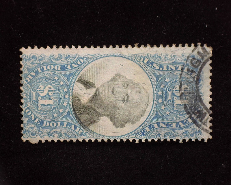 #R118 $1.00 Internal Revenue. No cut cancel. F Used - US Stamp