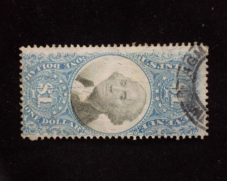 #R118 $1.00 Internal Revenue. No cut cancel. F Used - US Stamp