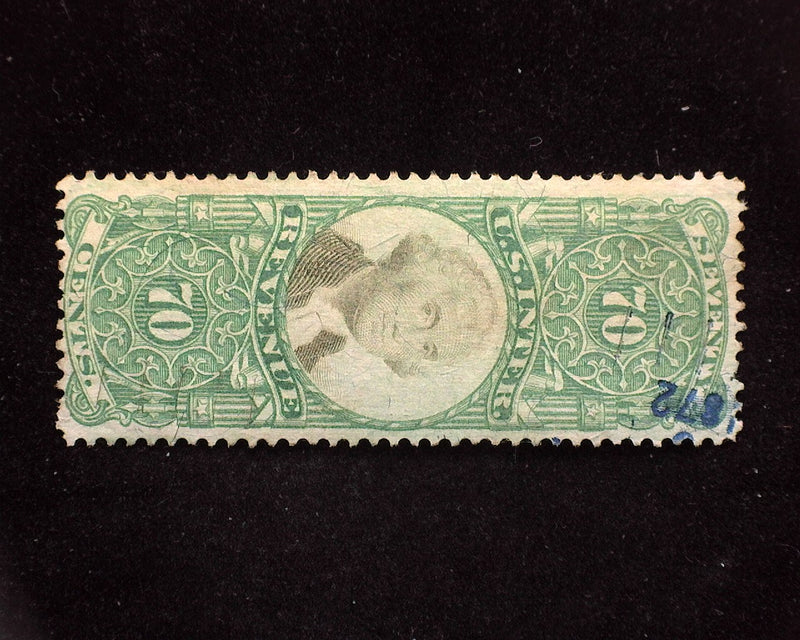 #R143 70c Revenue. Cut cancel. F Used - US Stamp