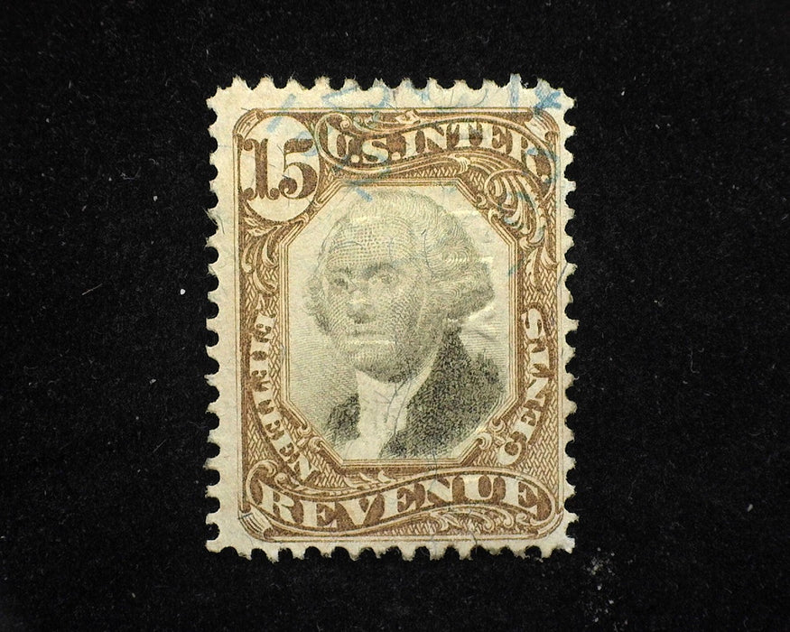 #R139 15c Revenue. No cut cancel. F/VF Used - US Stamp