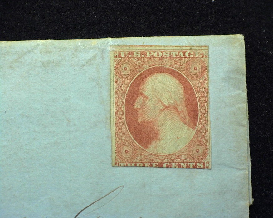#10 Cover 2 1/2 margin stamp with very faint cancel on folded letter from Owensboro, KY to New Orleans. -  US Stamp