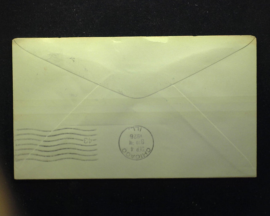 #C4 Cover Stamp tied to cover by 1st Flight Philadelphia via Sesqui centennial route 9-4-26 to Chicago. Some edge tearing on cover. Used F - US Stamp
