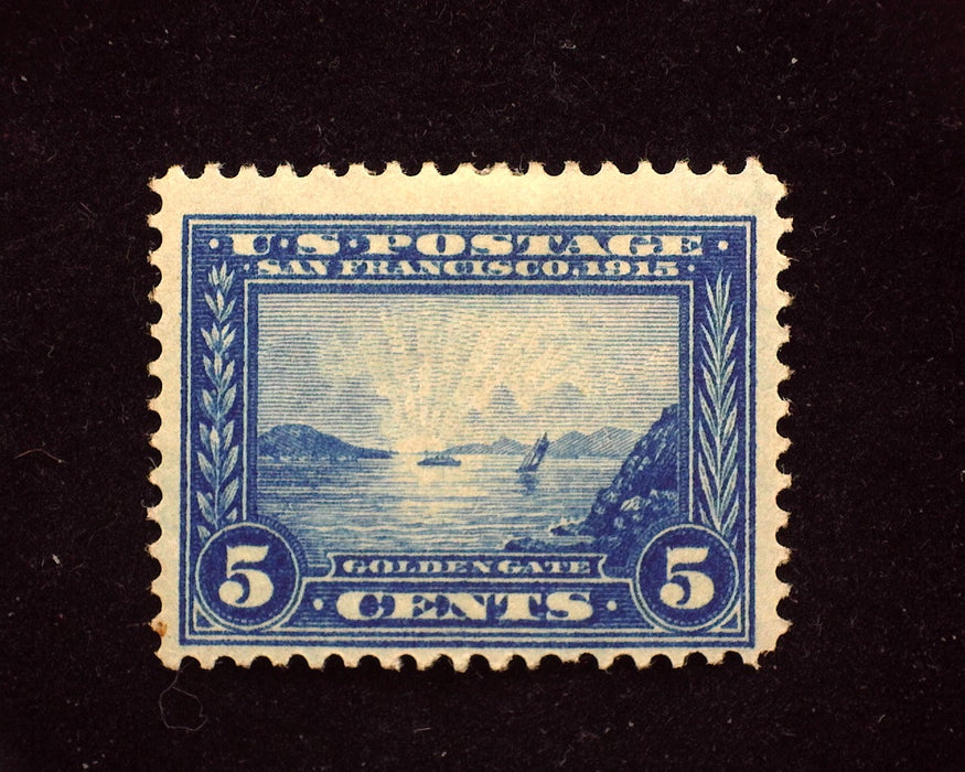 #399 5c Panama Pacific Fresh rich color. Mint F+ LH - US Stamp