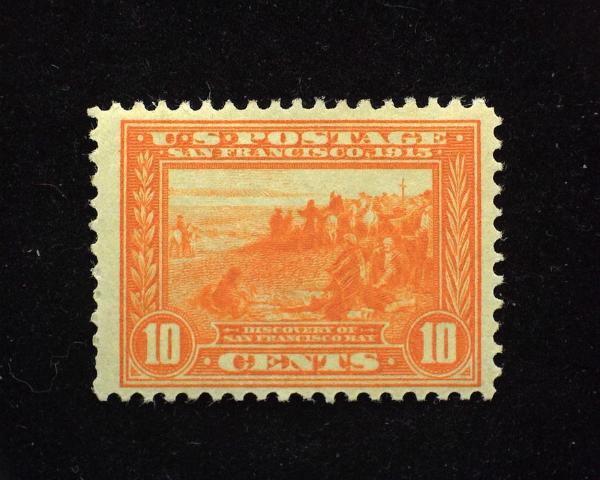 #400A 10c Panama Pacific Radiant color. Mint F/Vf LH - US Stamp