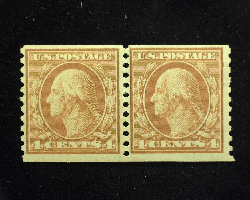 #495 Fresh joint line pair. Mint F/VF LH - US Stamp