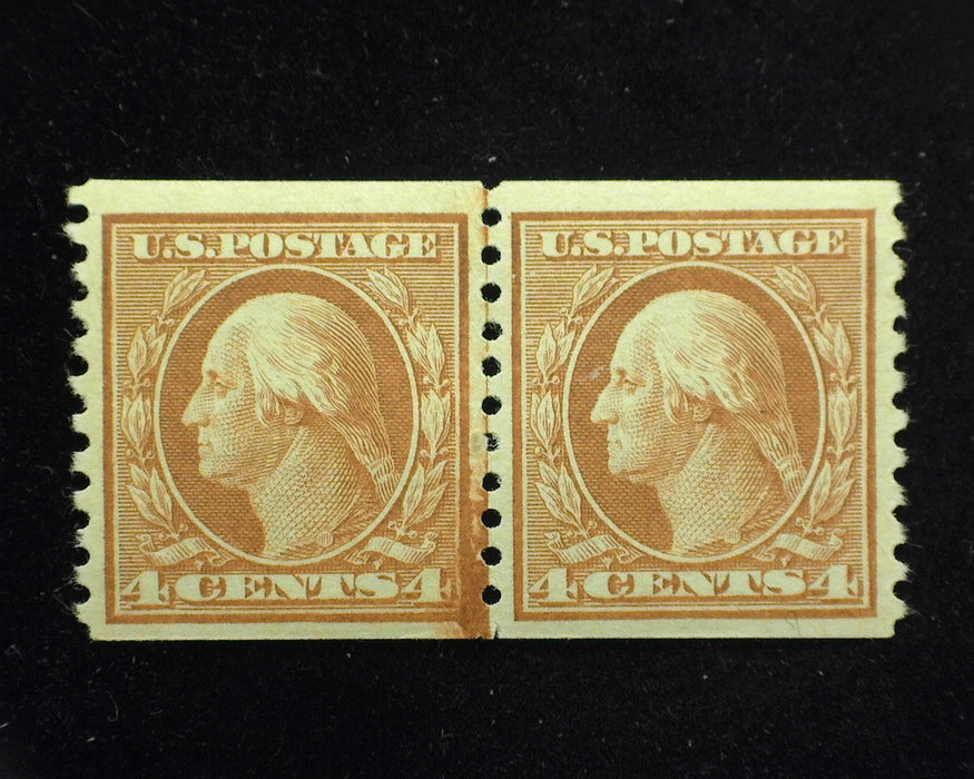 #495 Fresh joint line pair. Mint VF/XF LH - US Stamp