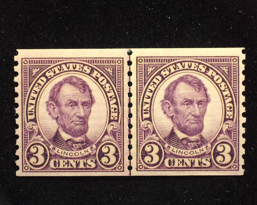 #600 Choice joint line pair. Mint VF/XF NH - US Stamp