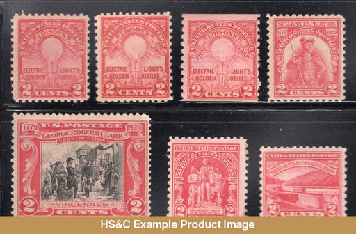 1929 Us Commemorative Stamp Year Set Mnh #651 654-657 680-681 F/vf Stamps Generic Sets