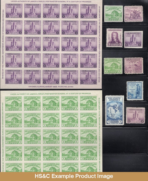 1933 Us Commemorative Stamp Year Set Mnh #726-734 F/vf Stamps Generic Sets
