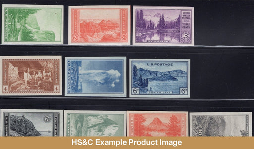 1935 National Parks Imperf Us Commemorative Stamp Year Set Mnh #756-765 F/vf Stamps Generic Sets