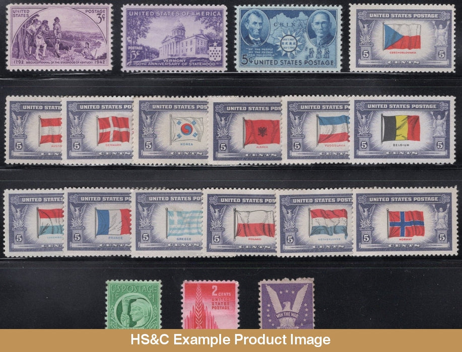 1941-1943 Us Commemorative Stamp Year Set Mnh #903-921 F/vf Stamps Generic Sets