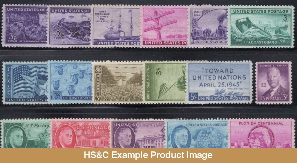 1944-1945 Us Commemorative Stamp Year Set Mnh #922-938 F/vf Stamps Generic Sets