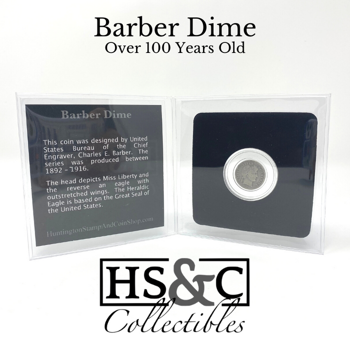 Barber Dime - HS&C Collectible