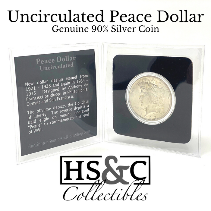 Uncirculated Peace Dollar BU - HS&C Collectible