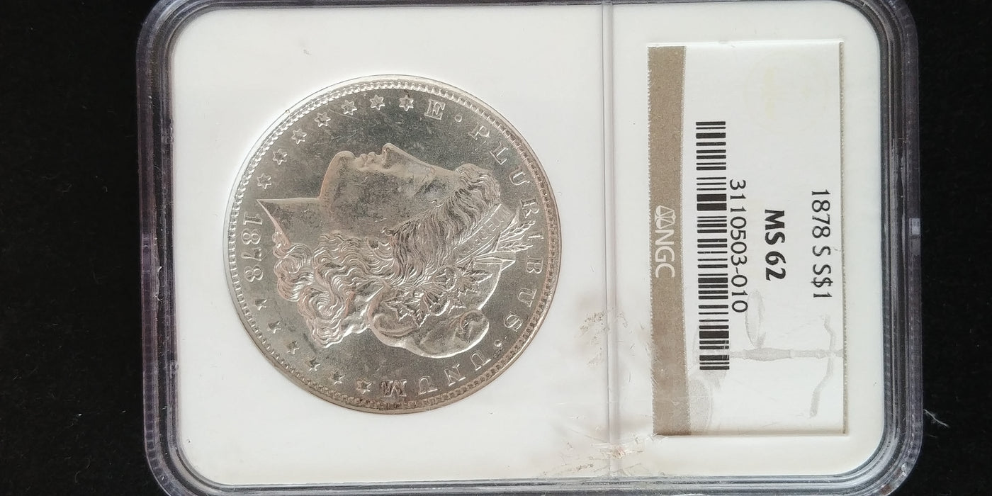 1878 S Morgan Dollar NGC - MS62 - US Coin
