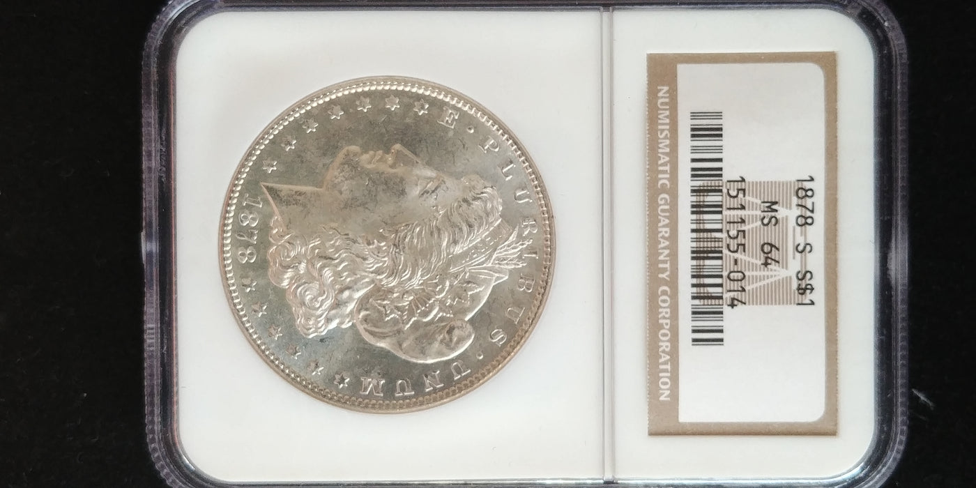 1878 S Morgan Dollar NGC - MS64 - US Coin