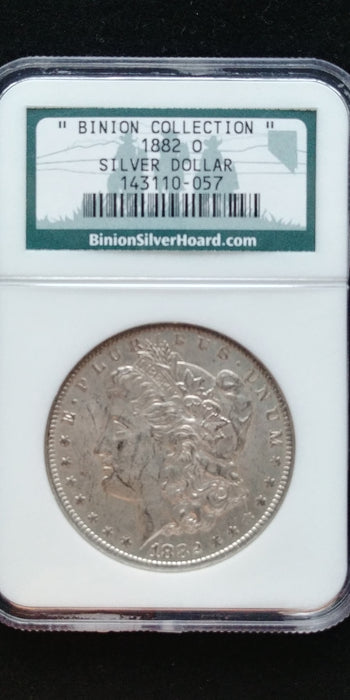 1882 O Morgan Dollar NGC Binion Collection, No Grade, we feel is AU - US Coin