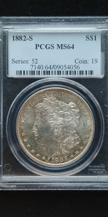 1882 S Morgan Dollar PCGS - MS-64 - US Coin