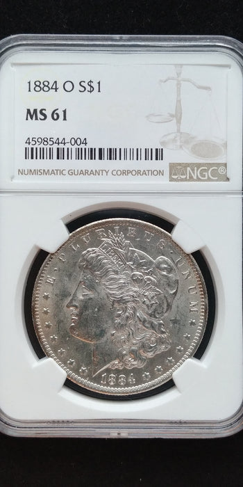 1884 O Morgan Dollar NGC - MS-61 - US Coin