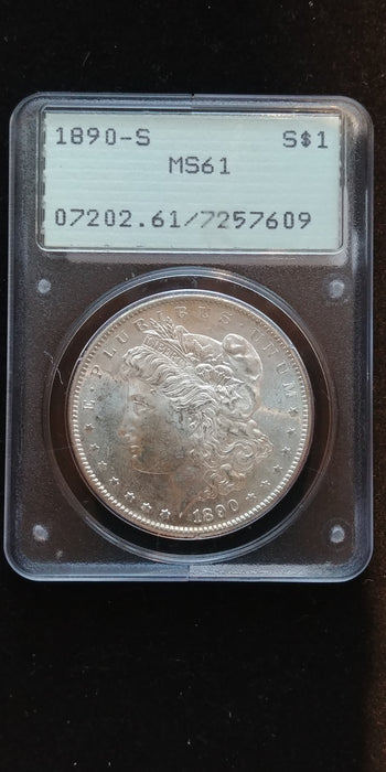 1890 S Morgan Dollar PCGS - MS-61 - US Coin