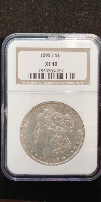 1898 S Morgan Dollar NGC XF 40 - US Coin