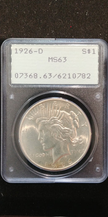 1926 D Peace Dollar PCGS MS-63 - US Coin