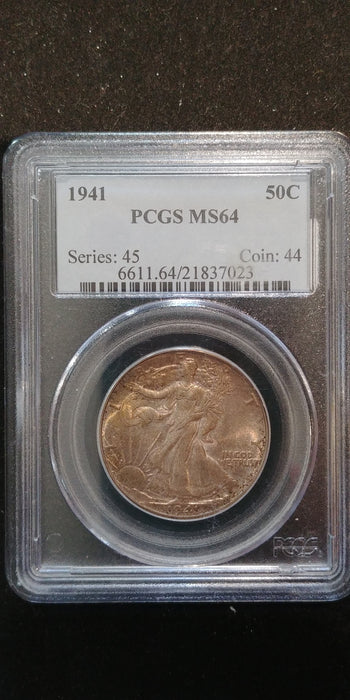 1941 Walking Liberty Half Dollar PCGS MS64 - US Coin
