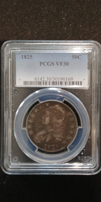 1825 Capped Bust Half Dollar PCGS VF30 - US Coin