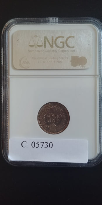1862 Indian Head Penny/Cent NGC MS64 Full lustre - US Coin