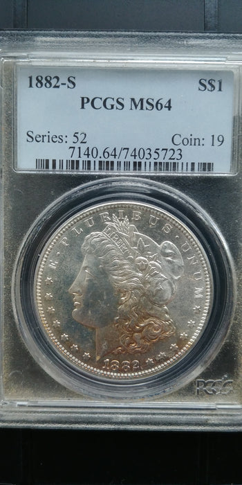 1882 S Morgan Dollar PCGS - MS64 - US Coin