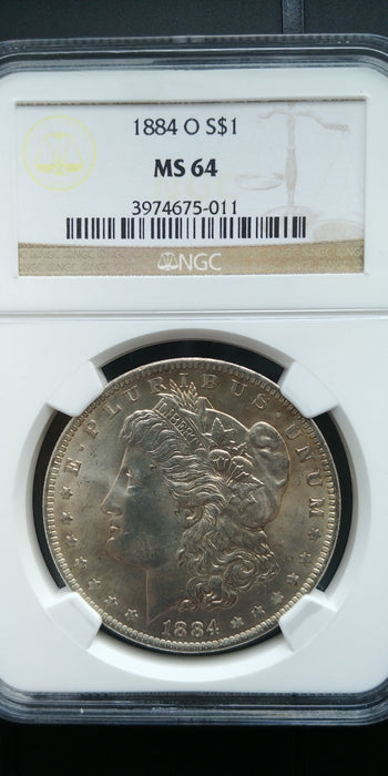 1884 O Morgan Dollar NGC - MS64 - US Coin
