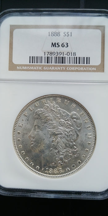 1888 Morgan Dollar NGC - MS63 - US Coin