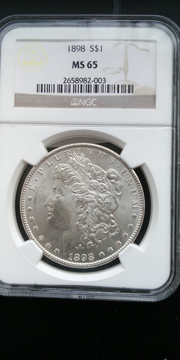 1898 Morgan Dollar NGC - MS65 - US Coin