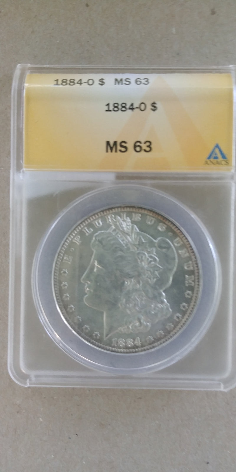 1884 O Morgan Silver Dollar MS63 ANACS Slab - US Coin