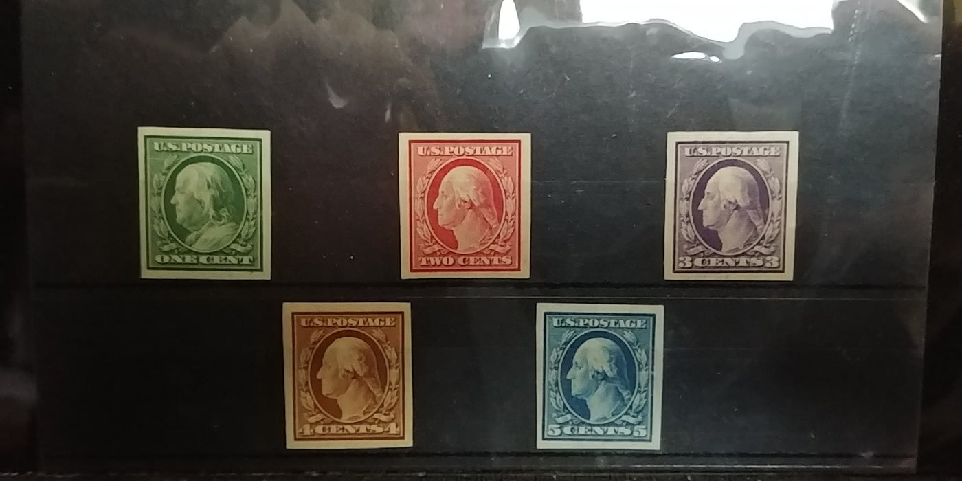 #343-347 Mint 1908 Issue XF NH Choice set US Stamp