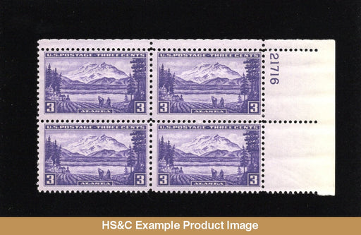 #800 3 Cents Alaska Mnh Plate Block Us Stamps F/vf Pb Generic
