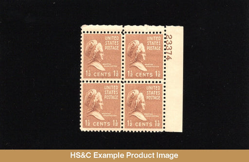 #805 1.5 Cents Martha Washington Mnh Plate Block Us Stamps F/vf Pb Generic