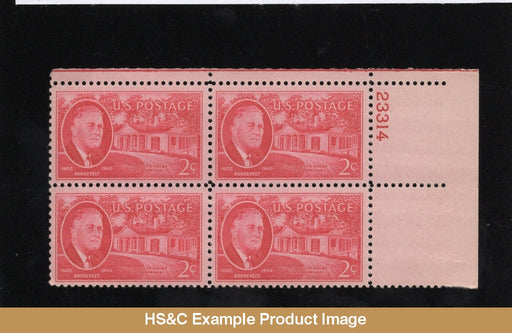 #930 1 Cent Roosevelt And Hyde Park Residence Mnh Plate Block Us Stamps F/vf Pb Generic