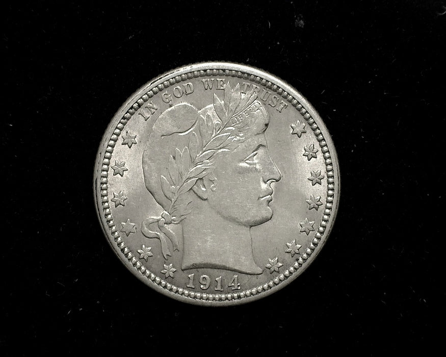 1914 Barber Quarter AU-58 - US Coin