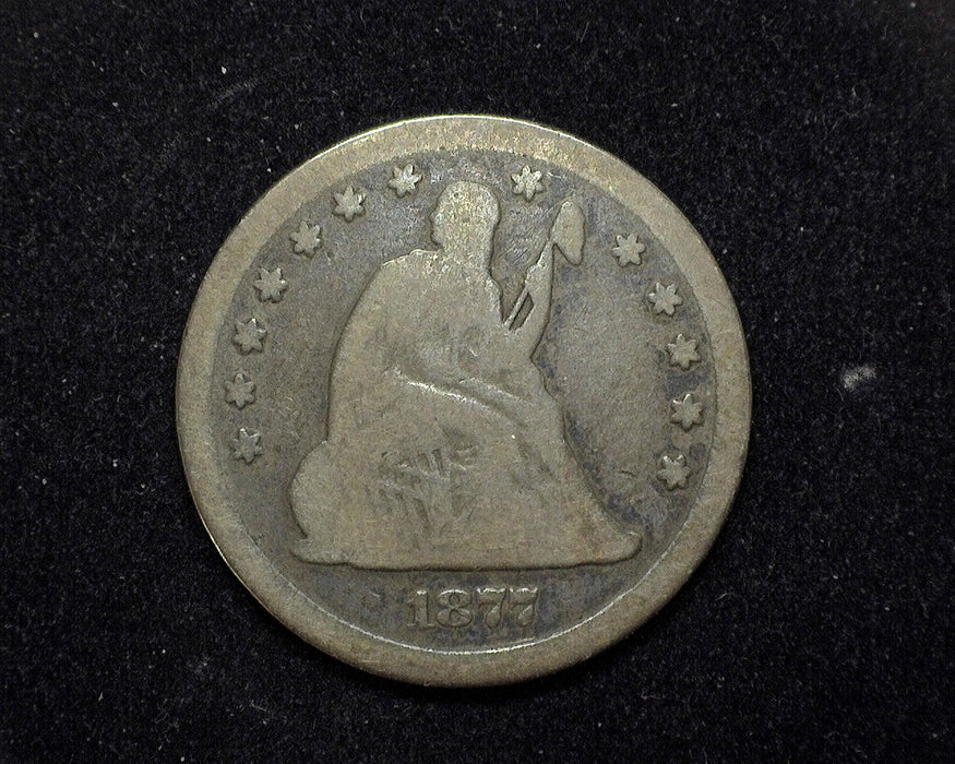 1877 S Liberty Seated Quarter AG - US Coin