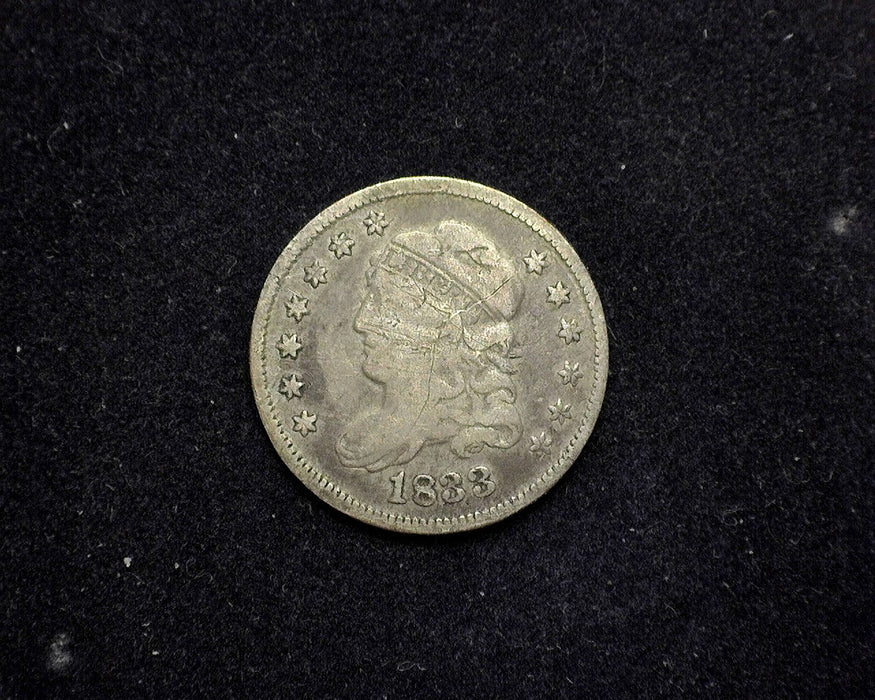 1833 Capped Bust Half Dime F Scratching - US Coin