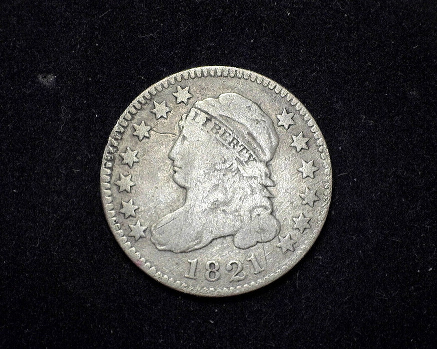 1821 Capped Bust Dime F - US Coin