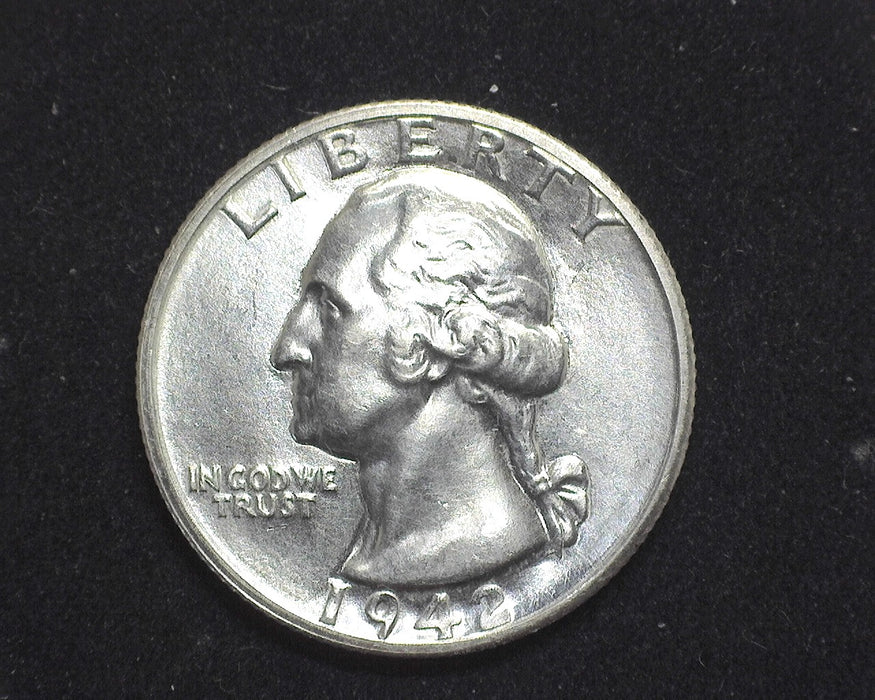 1942 S Washington Quarter BU MS64 - US Coin