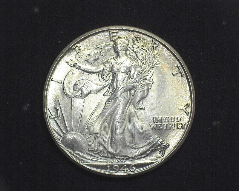 1946 D Liberty Walking Half Dollar BU MS64 - US Coin